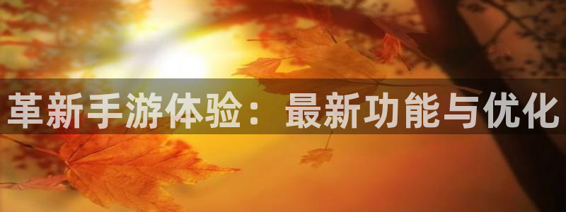 杜邦娱乐网页版地址：革新手游体验：最新功能与优化