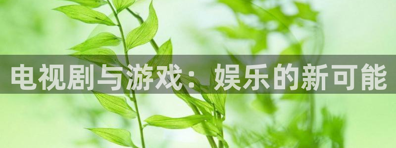 杜邦娱乐注册网站：电视剧与游戏：娱乐的新可能