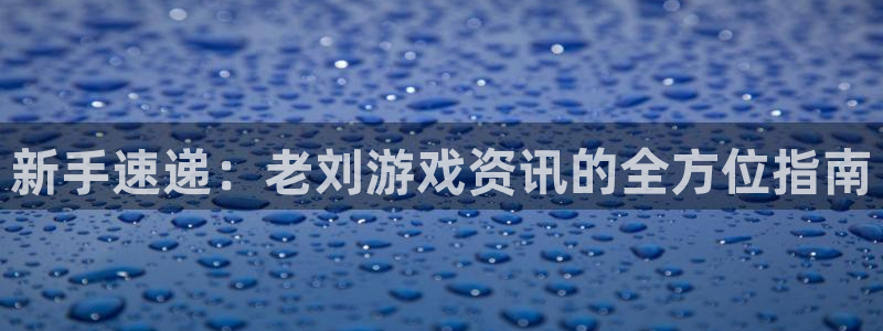 杜邦娱乐嘉675.138的详细介绍：新手速递：老刘游戏资讯的